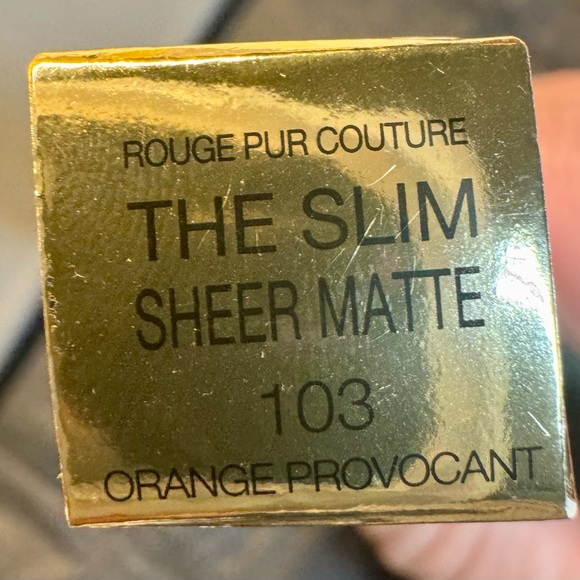 🆕 NIB Yves Saint Laurent The Slim Sheer Matte #103 Orange Provocant 0.07oz - Picture 8 of 12